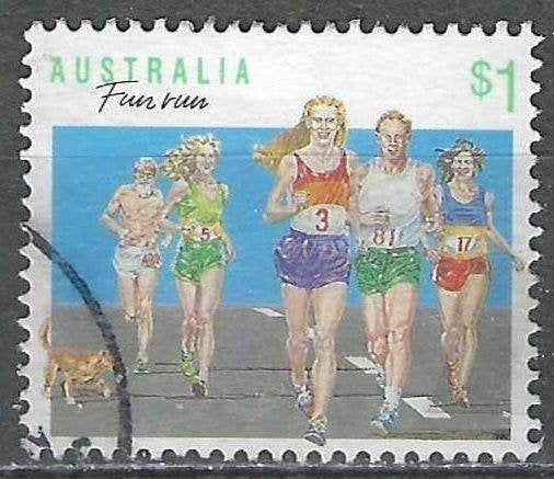 Australie 1990 - Yvert 1144 - Hardlopen (ST), Verzenden, Gestempeld