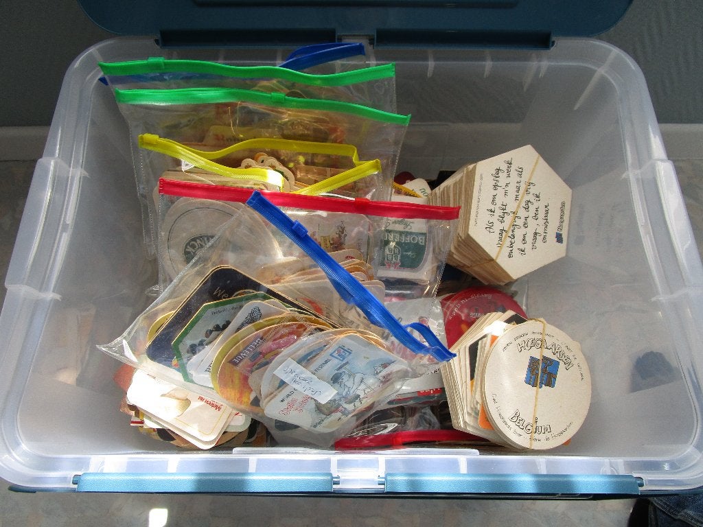 lot bierkaartjes 1000 stuks, Verzamelen, Ophalen, Gebruikt, Viltje(s), Overige merken