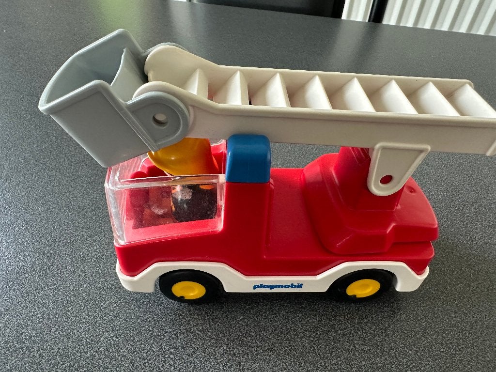 Playmobil 6967 camion de pompier + personnage, Enlèvement ou Envoi, 1.2.3, Kit complet, Utilisé