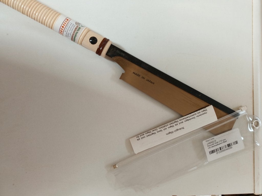 Japanse zaag Nakaya Dozouki Gold 210 mm, Doe-het-zelf en Bouw, Gereedschap | Zaagmachines, Ophalen, Zo goed als nieuw, Overige typen