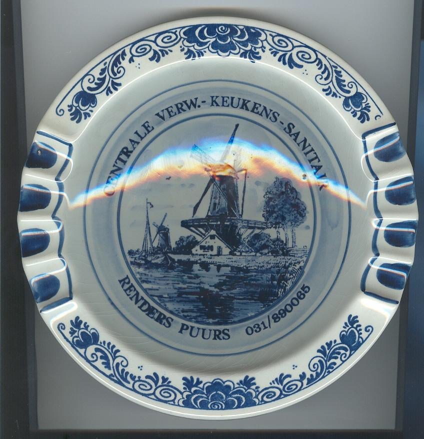Asbak Renders Puurs Keukens Sanitair Delfst Blauw, Verzamelen, Verzenden, Zo goed als nieuw, Asbak
