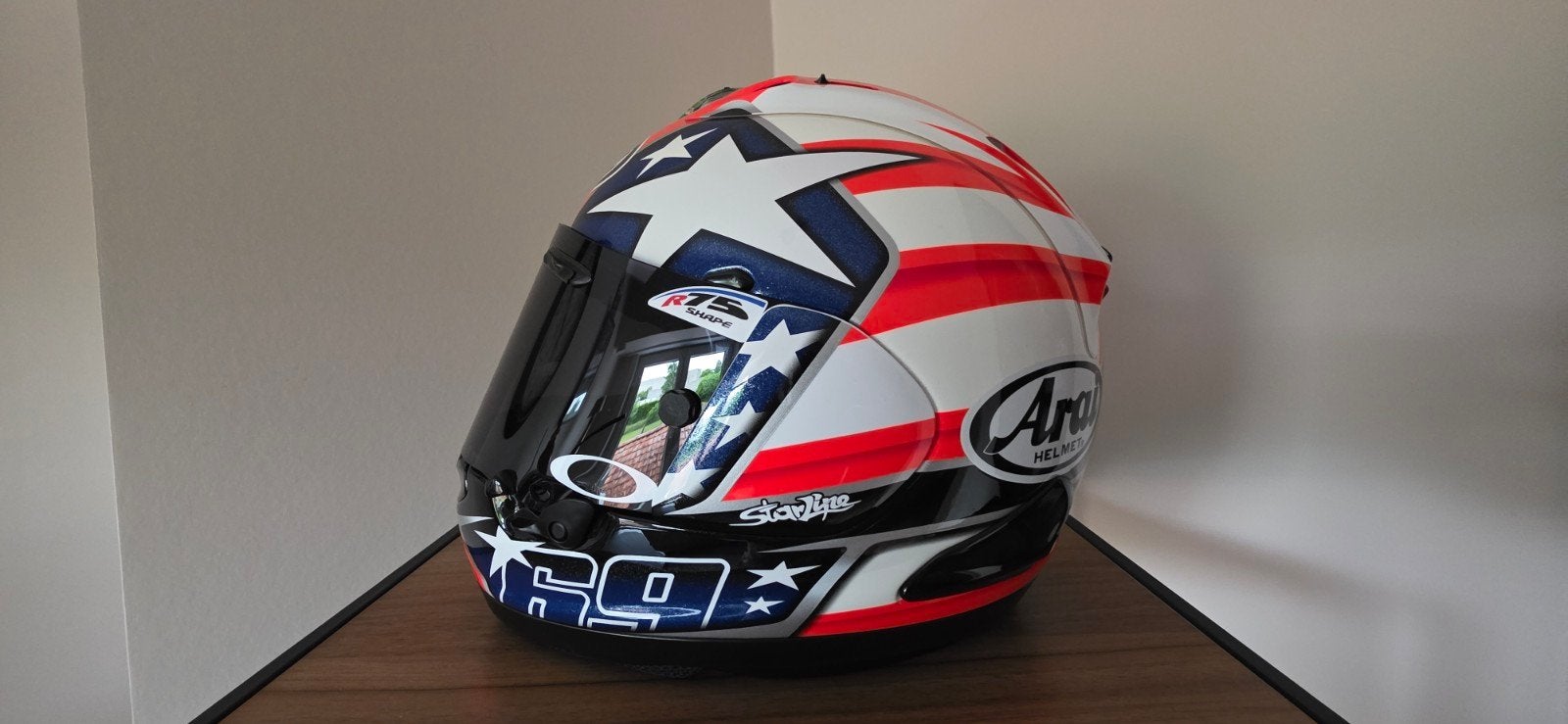 Arai RX-7V EVO Nicky Hayden "Reset" Replica, Motoren, Ophalen of Verzenden, S, Arai
