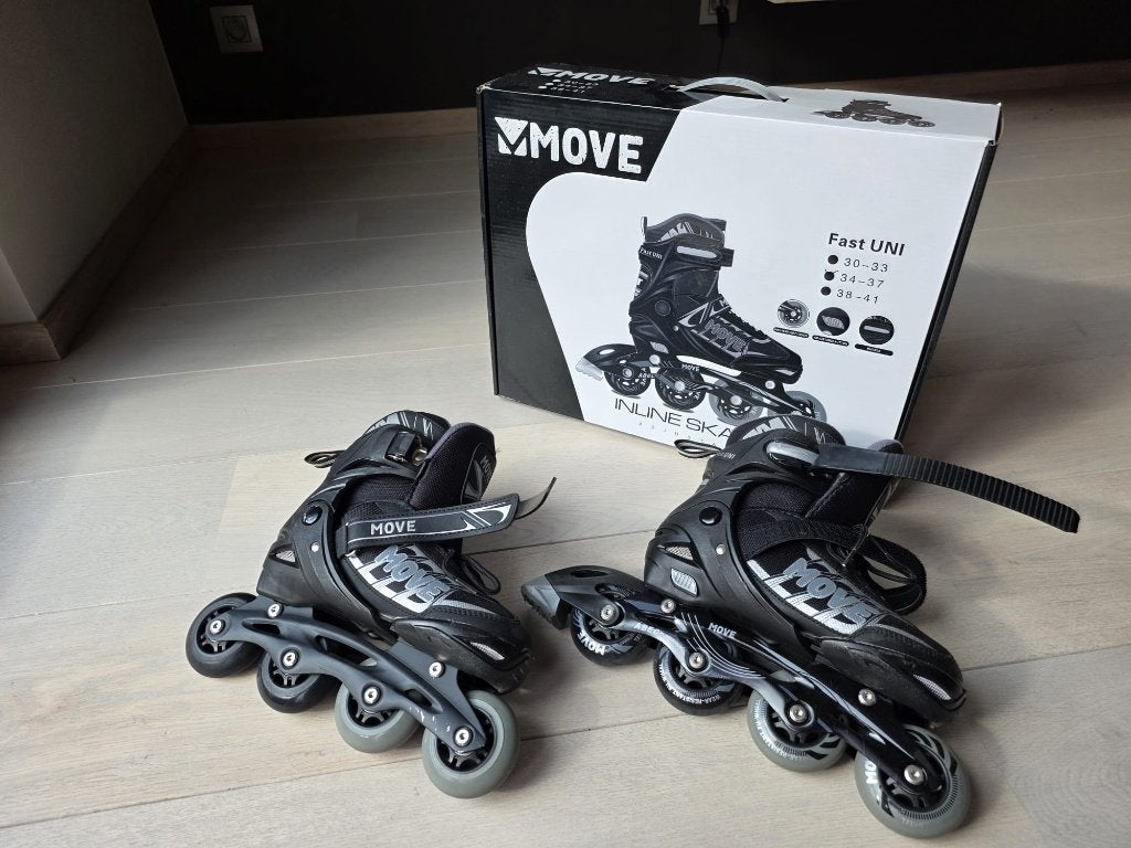 Inline skates (maat 34-37), Sports & Fitness, Patins à roulettes alignées, Autres marques, Rollers 4 roues en ligne, Réglable