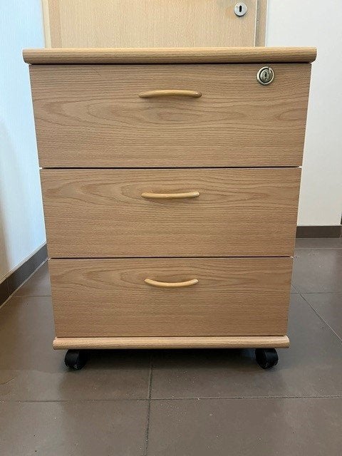 Caisson à tiroirs mobile sur roulettes, 3 ou 4 tiroirs, 25 à 50 cm, Moins de 100 cm, Comme neuf