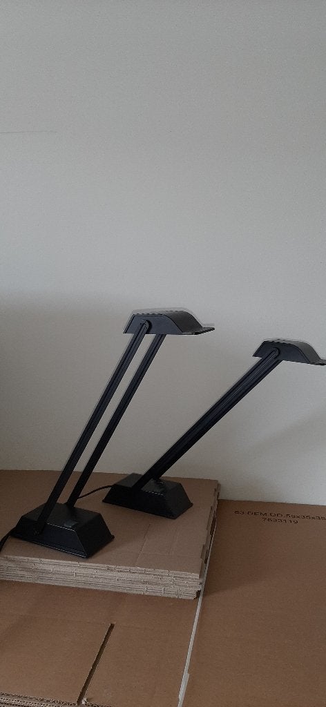 2x Lampe de bureau osram halostar vintage, Enlèvement, Comme neuf, Lampe de bureau, Vintage