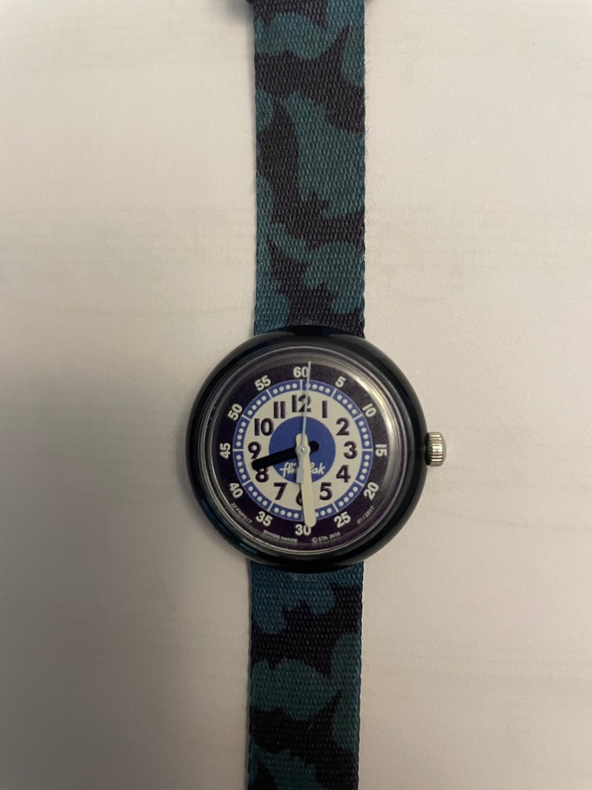 Montre Flik flak, Enlèvement, Comme neuf