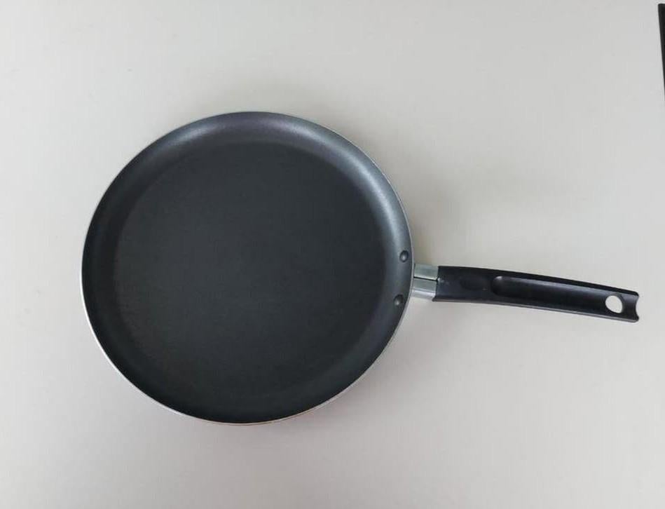 Koekenpan diam 25 cm (als nieuw), Ophalen of Verzenden, Nieuw, Koekenpan of Braadpan, Keramische plaat