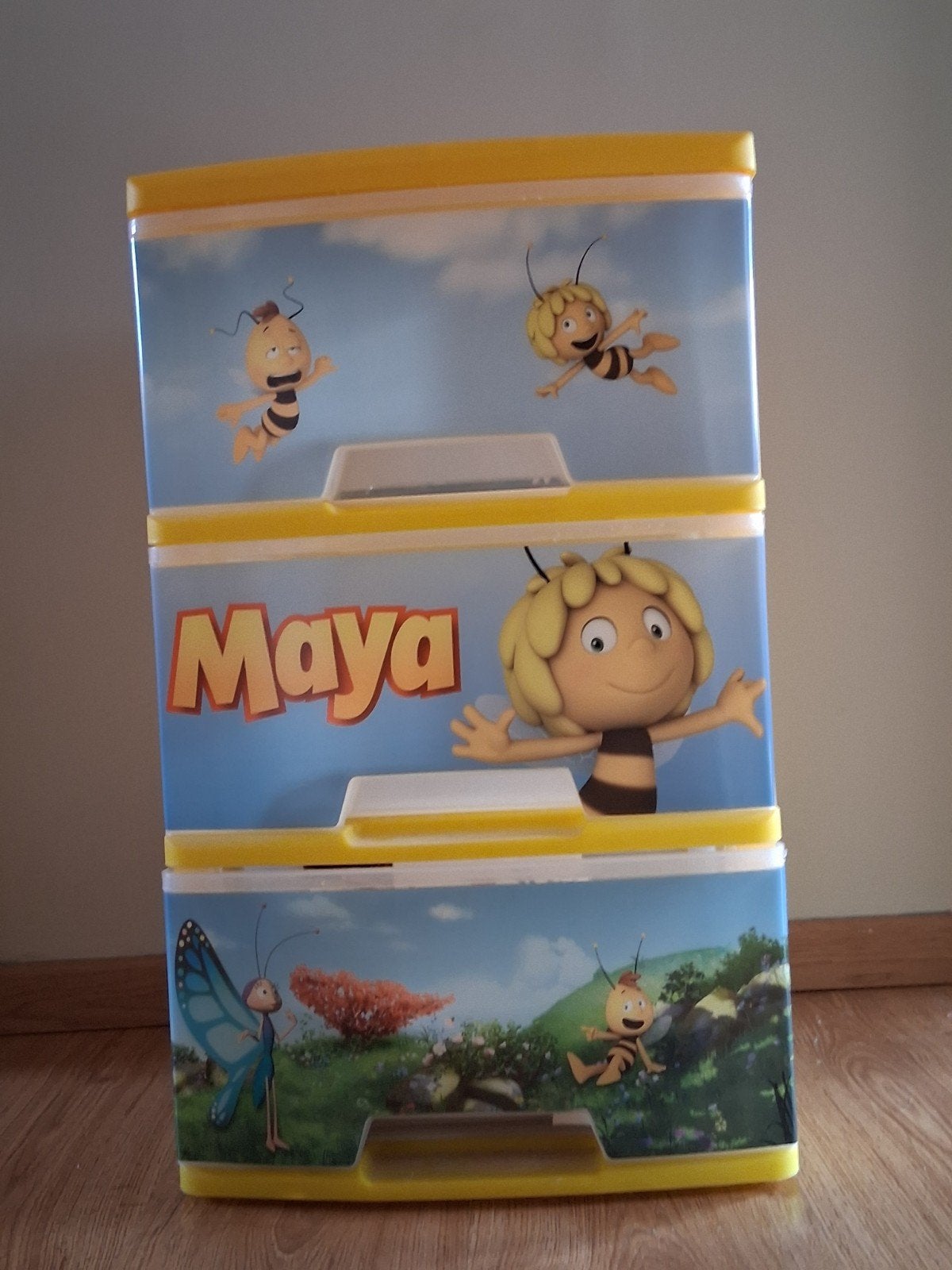 Ladekast maya de bij, Kinderen en Baby's, Geel, Ophalen, Zo goed als nieuw, Opbergmeubel