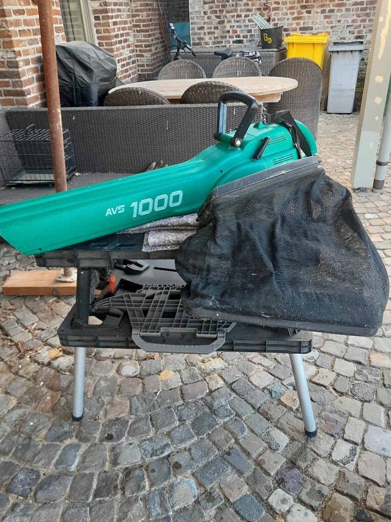 bosch bladzuiger, Ophalen, Met opvangzak