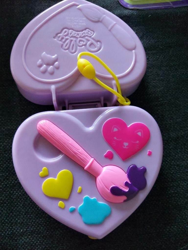 Polly Pocket Shani Art Studio Compact, Ophalen, Gebruikt