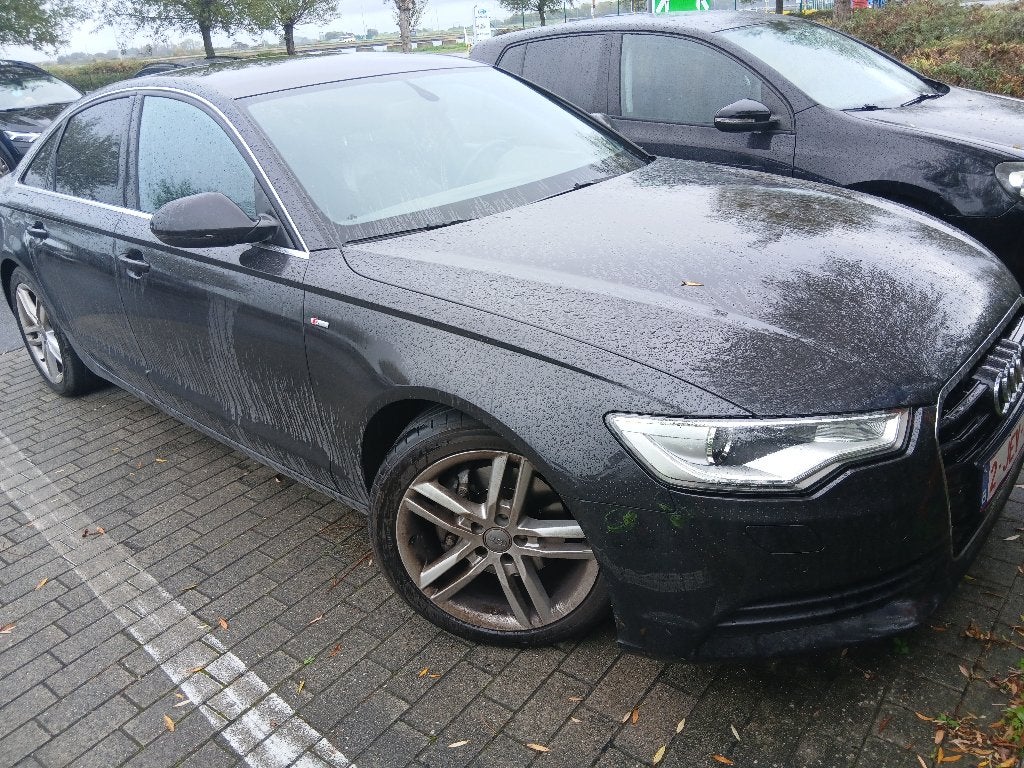 Audi a6 sline, Auto's, Zwart, Leder en Stof, 5 deurs, Particulier