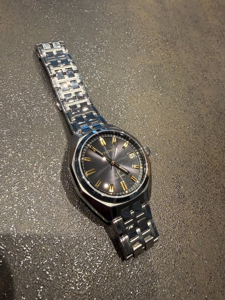 Bulova Jet Star 96B415, Staal, Gebruikt, Staal, Polshorloge
