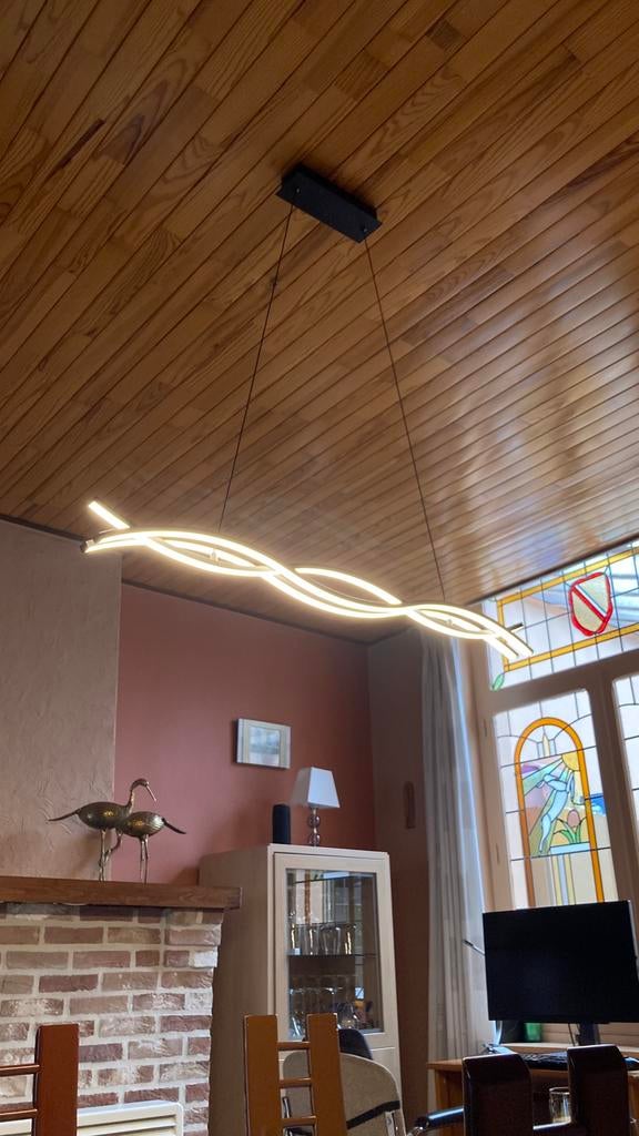 Hanglamp design living, Maison & Meubles, Lampes | Suspensions, Enlèvement, Comme neuf, Design, 75 cm ou plus