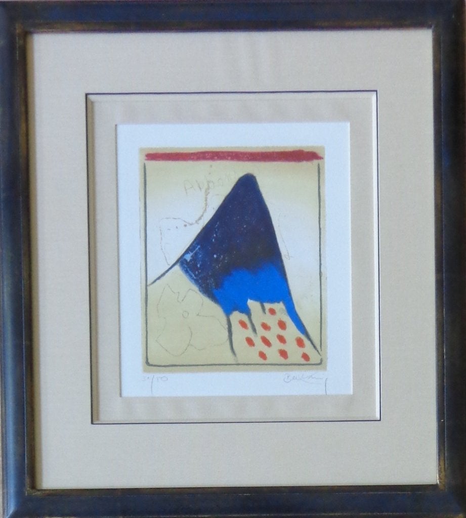 HORST BECKING / FIGURATIE / KLEURETS / 55x50cm / KADER / SIG, Antiek en Kunst, Kunst | Litho's en Zeefdrukken, Gesigneerd, Ophalen of Verzenden