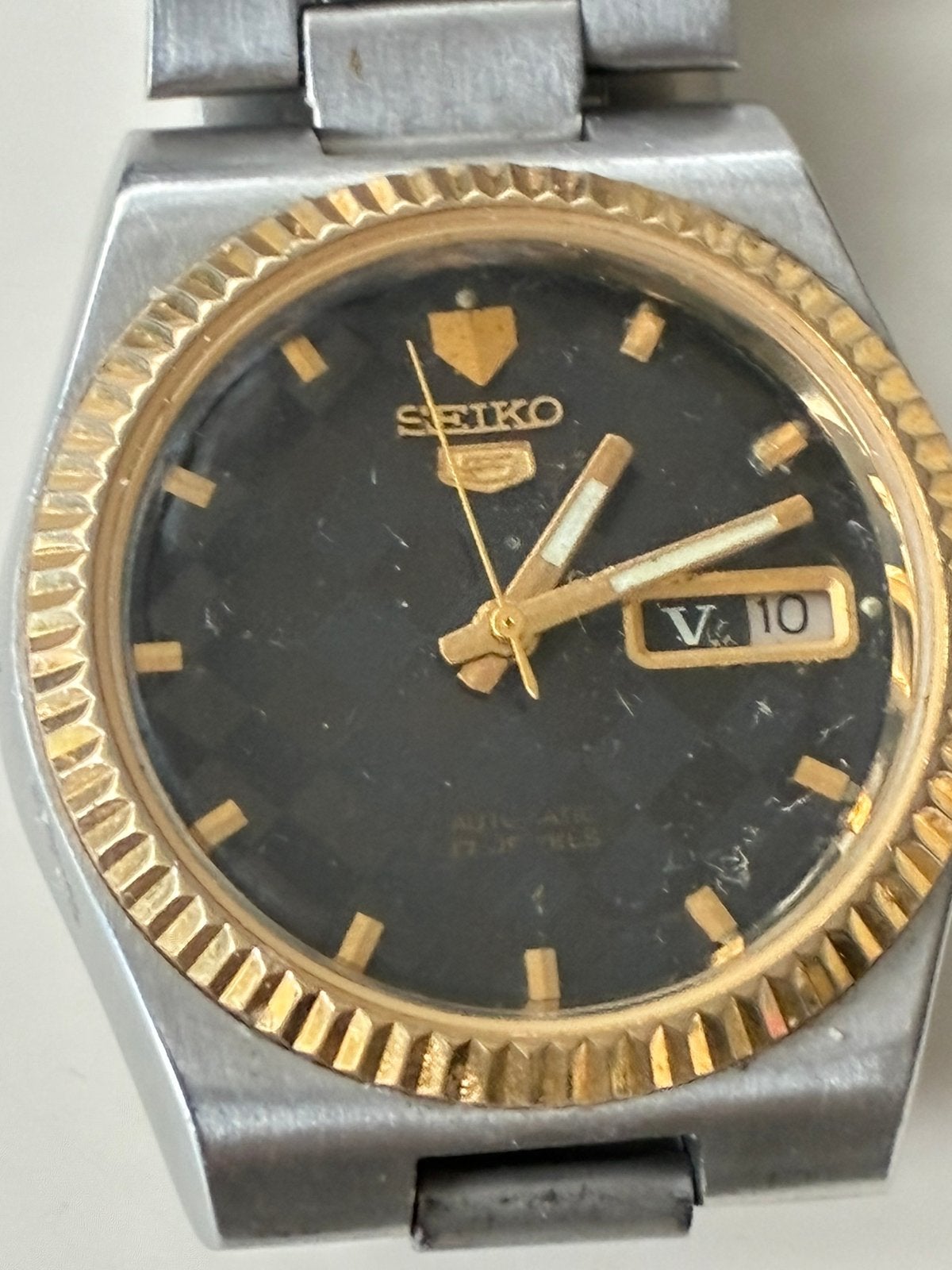 Montre automatique Seiko pour homme. Lisez, Montre-bracelet, Seiko, Enlèvement ou Envoi, Acier