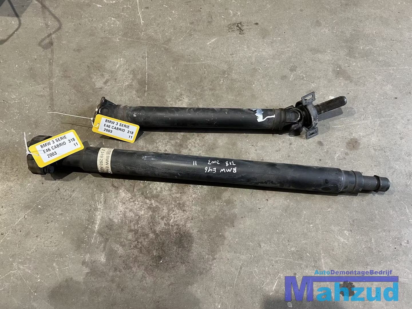 BMW E46 Cardanas aandrijfas 320i 1.8 handbak 7519293ai01, Petuelring 130
80788  Munich, DE, Gebruikt, Info@bmw.de, BMW