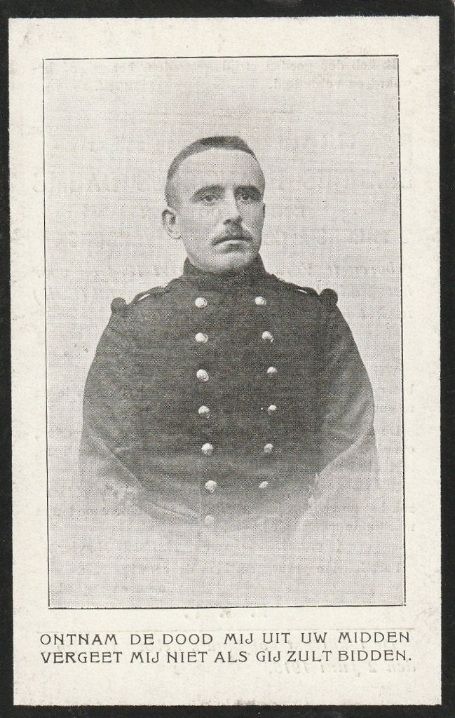 Gesneuvelde 1914-18  Joannes Franciscus Daems, Verzamelen, Bidprentjes en Rouwkaarten, Verzenden