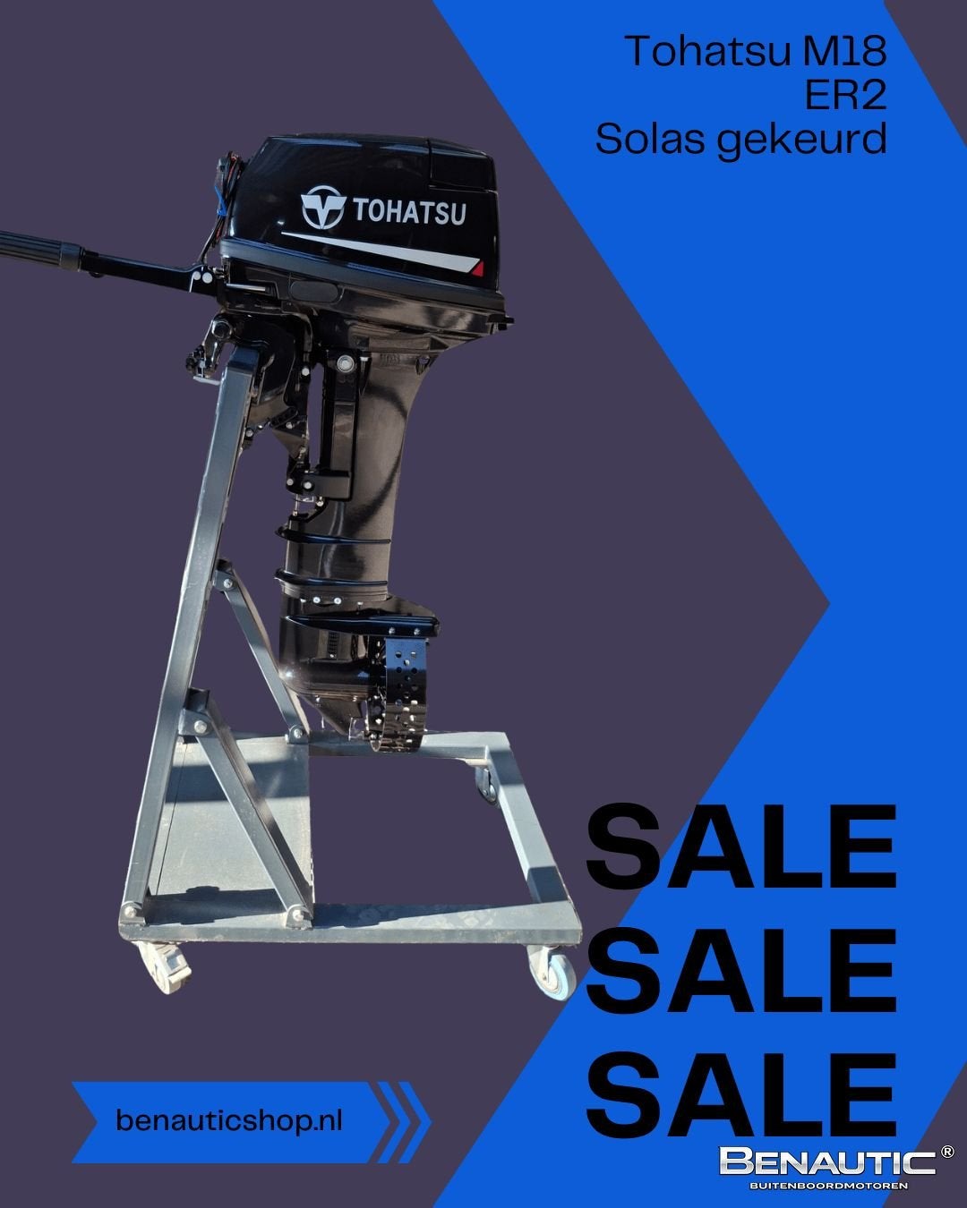 Direct leverbaar! Nieuwe Tohatsu M18ER2 2 stroke met Solas k, -, Neuf, -, -