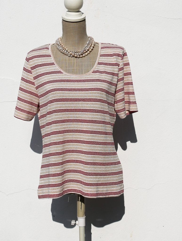 Jolie blouse lignée T42 - Liberty Island, Liberty Island, Enlèvement ou Envoi, Comme neuf, Taille 42/44 (L)