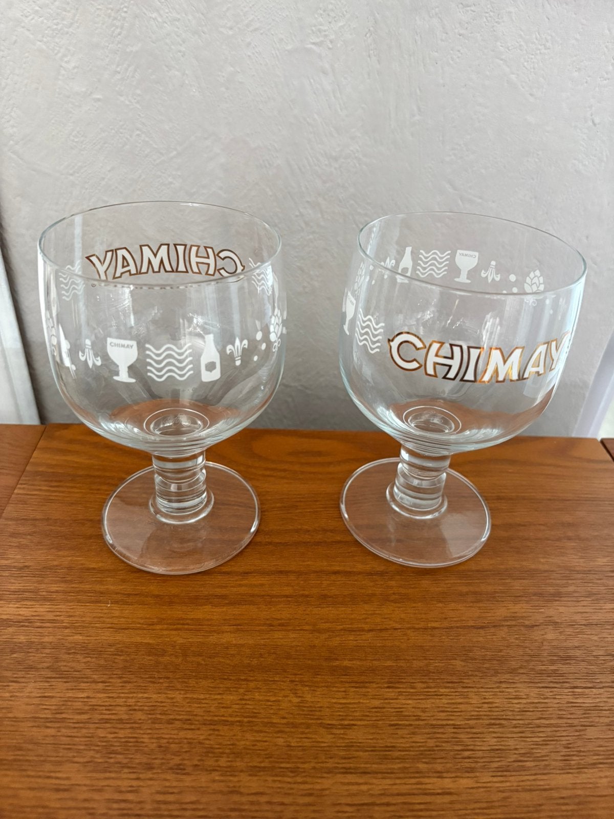 2 nieuwe CHIMAY glazen, Verzamelen, Ophalen of Verzenden, Nieuw