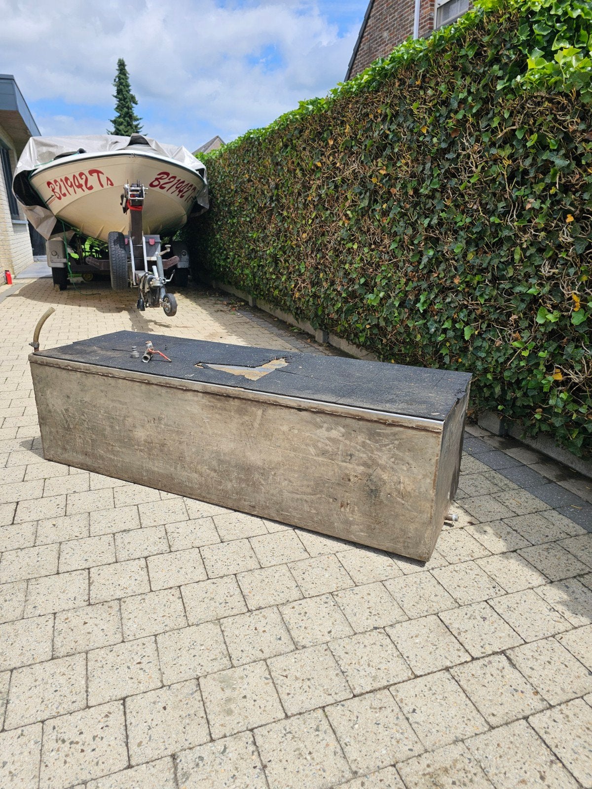 INOX Watertank 400l, Ophalen