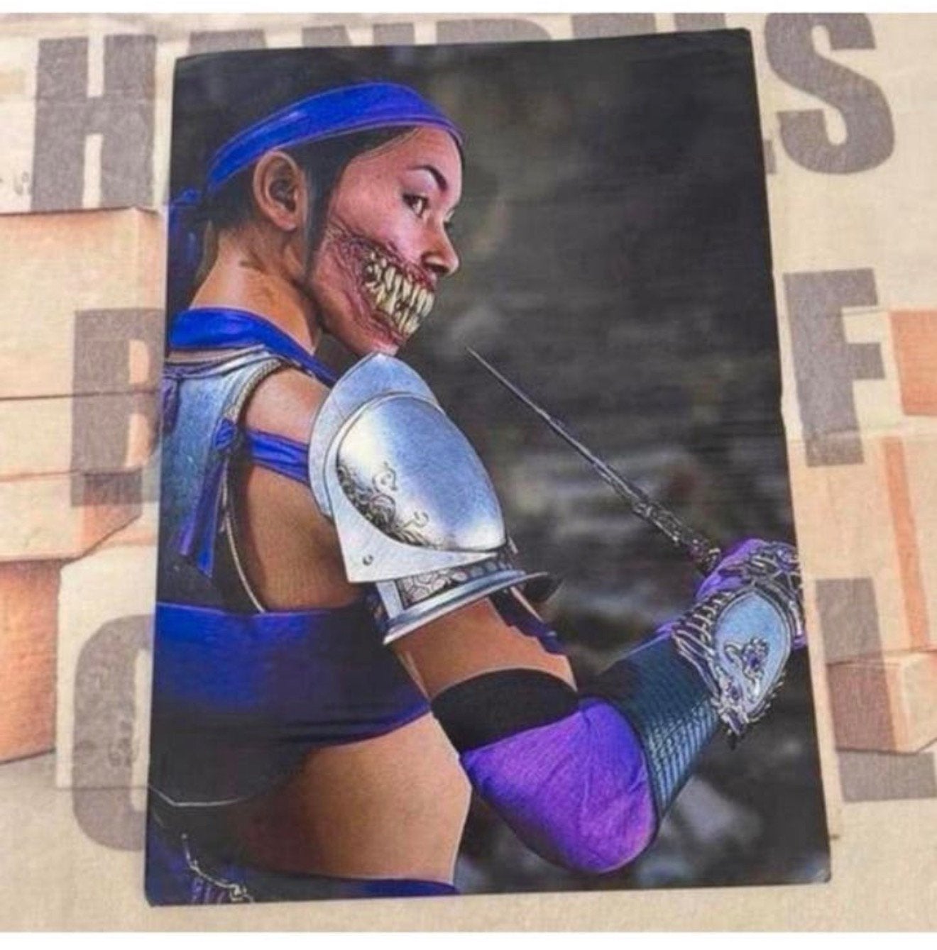 Moral Kombat Mileena spel Art game Poster print 43 x 30 cm, Verzamelen, Posters, Ophalen of Verzenden, Nieuw, Rechthoekig Staand