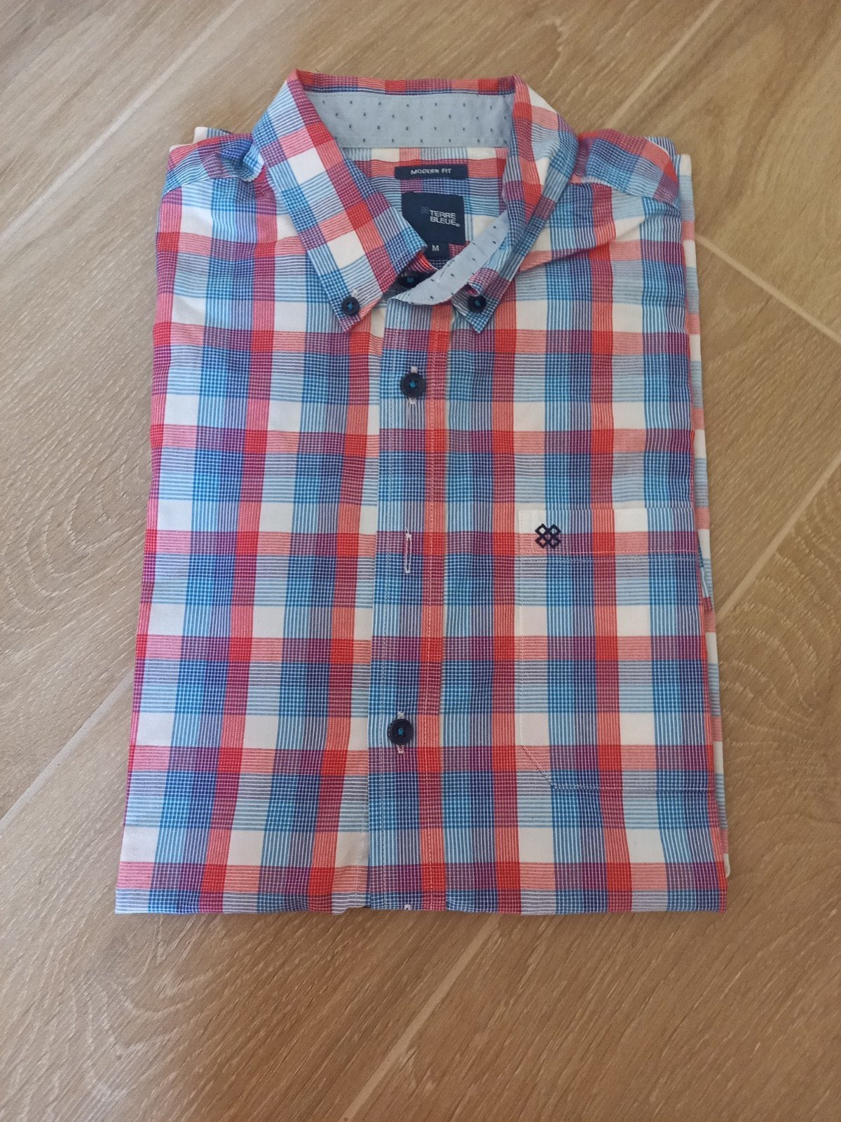 Zomerhemd korte mouw katoen terre bleue, Kleding | Heren, Ophalen