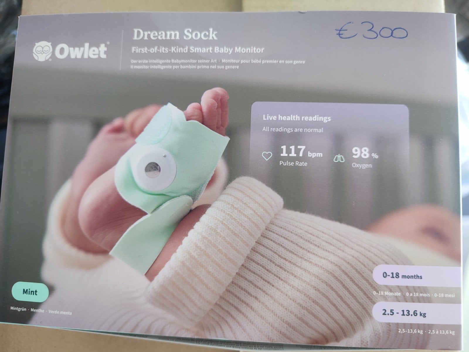 Dream sock baby monitor, Ophalen