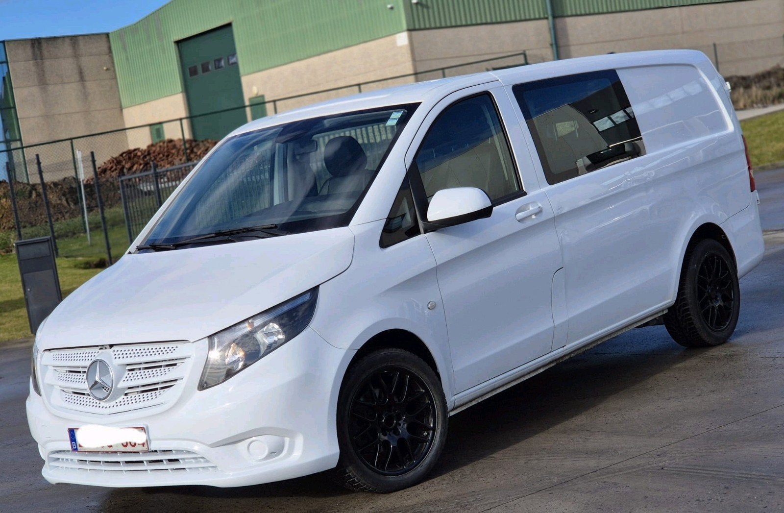 Mercedes vito doub cabine 5pls an2017.235mkm 1prop 11999€, Autos, Cuir, Euro 6, Boîte manuelle, Mercedes-Benz