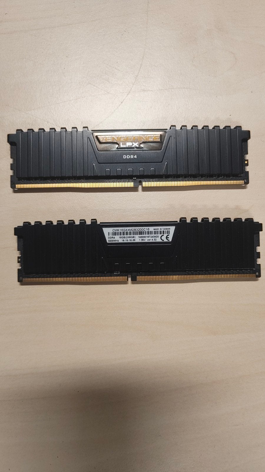 ddr4 3200 16gb (2x8), Computers en Software, RAM geheugen, Ophalen, Gebruikt, DDR4, 16 GB