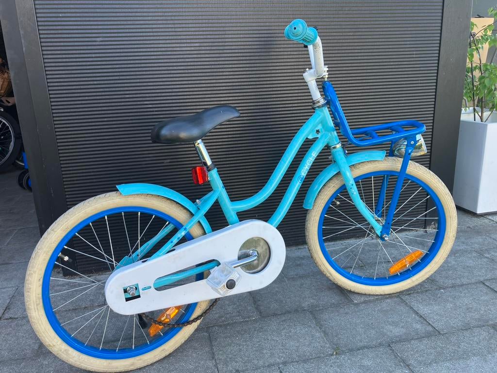 Meisjesfiets 18 inch 4-6 jaar, Fietsen en Brommers, Ophalen, Terugtraprem, Gebruikt, Handrem