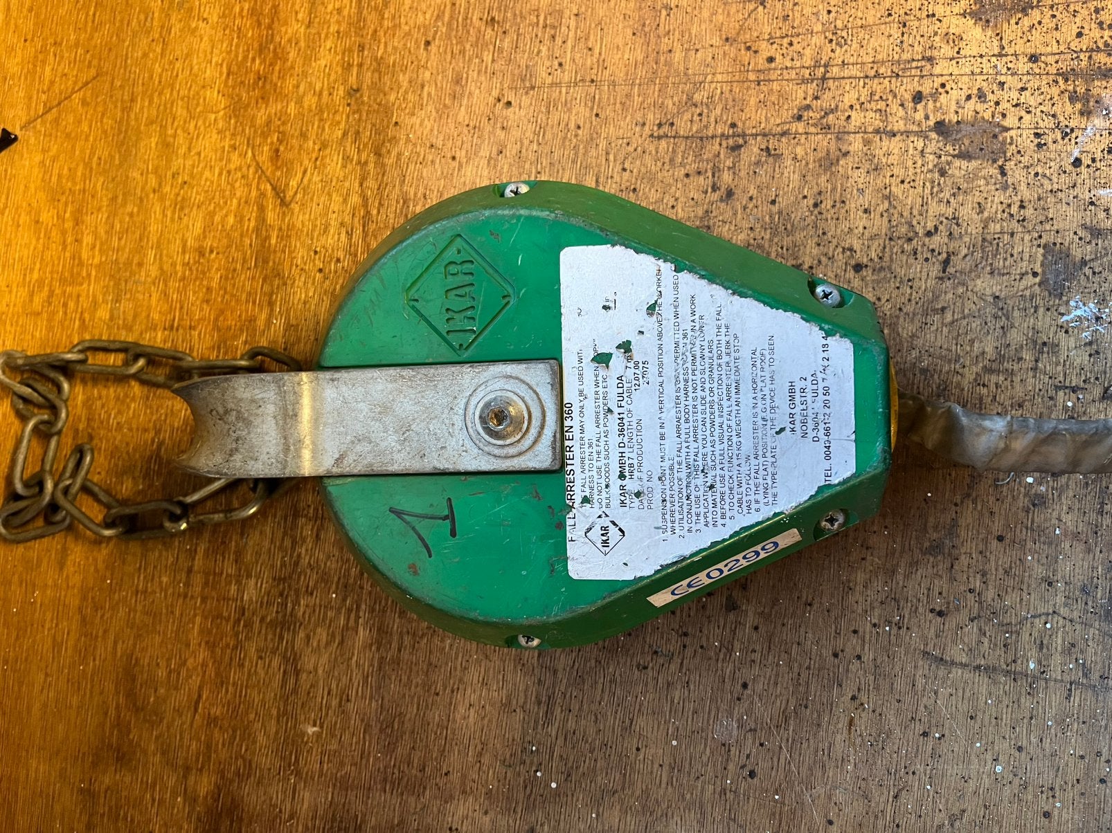 Valbeveiliging, Doe-het-zelf en Bouw, Ophalen, Gebruikt