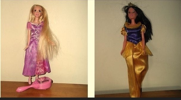 Barbie RAIPONCE + Barbie Princesse, Kinderen en Baby's, Speelgoed | Poppen, Ophalen, Zo goed als nieuw, Barbie