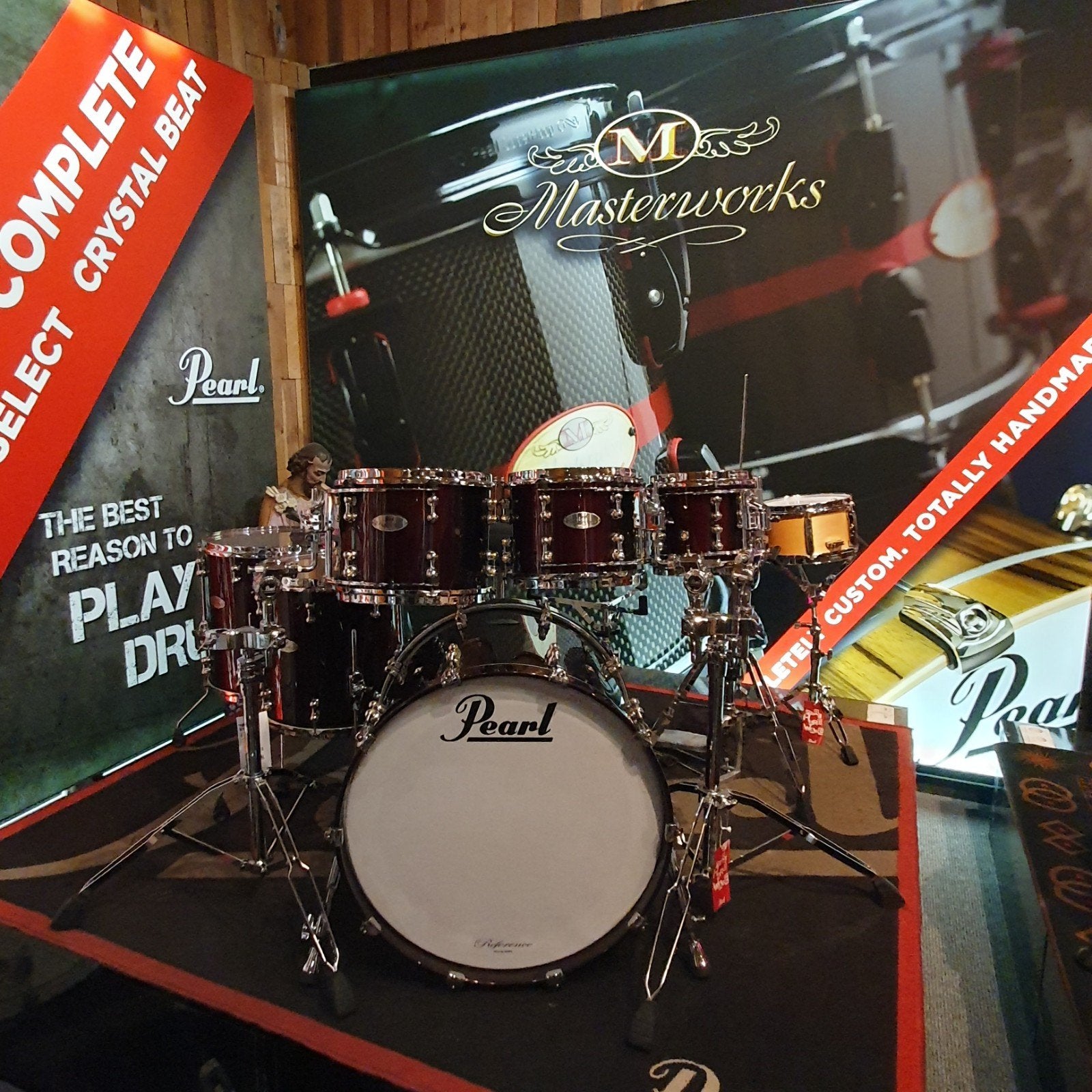 Pearl Reference Pure met R2 air L- Rod optimounts! Zeer mooi, Muziek en Instrumenten, Drumstellen en Slagwerk, Ophalen of Verzenden