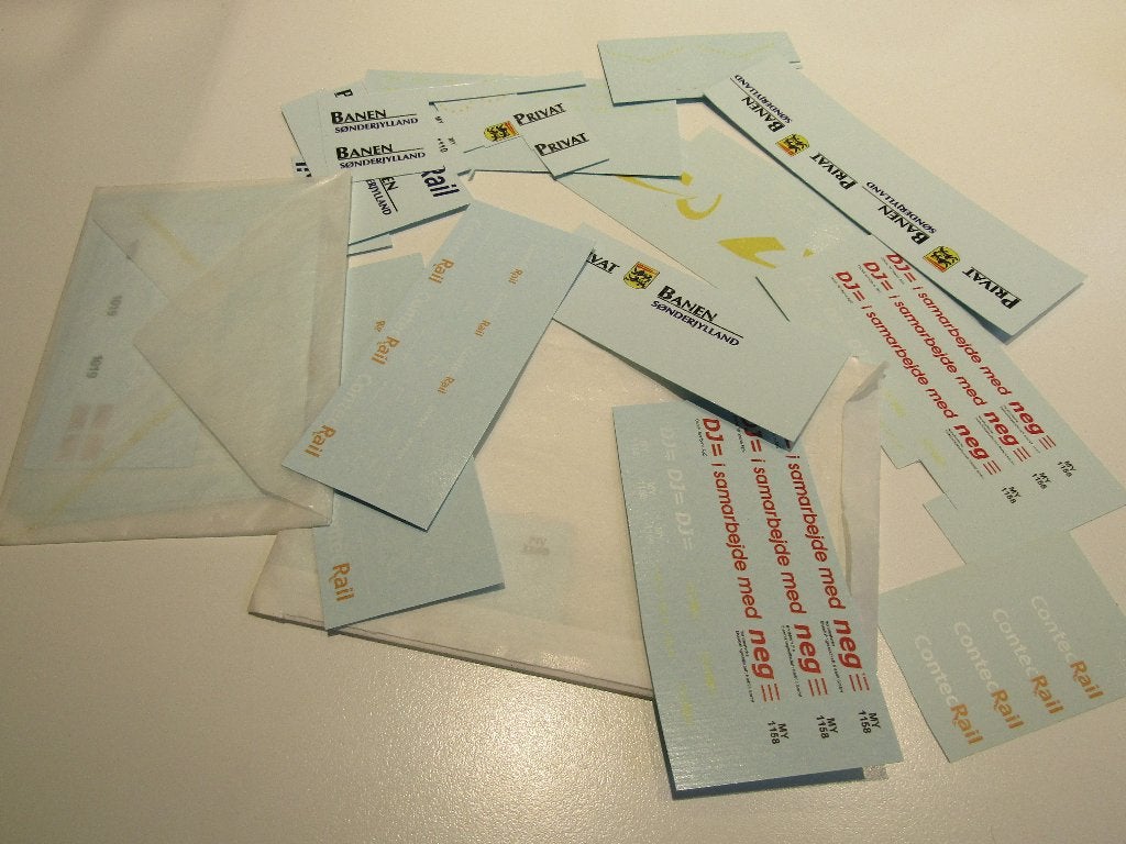 restant Ho waterdecals Beens en Noors Bolle neuzen, Hobby en Vrije tijd, Modeltreinen | H0, Ophalen, Zo goed als nieuw, Overige typen