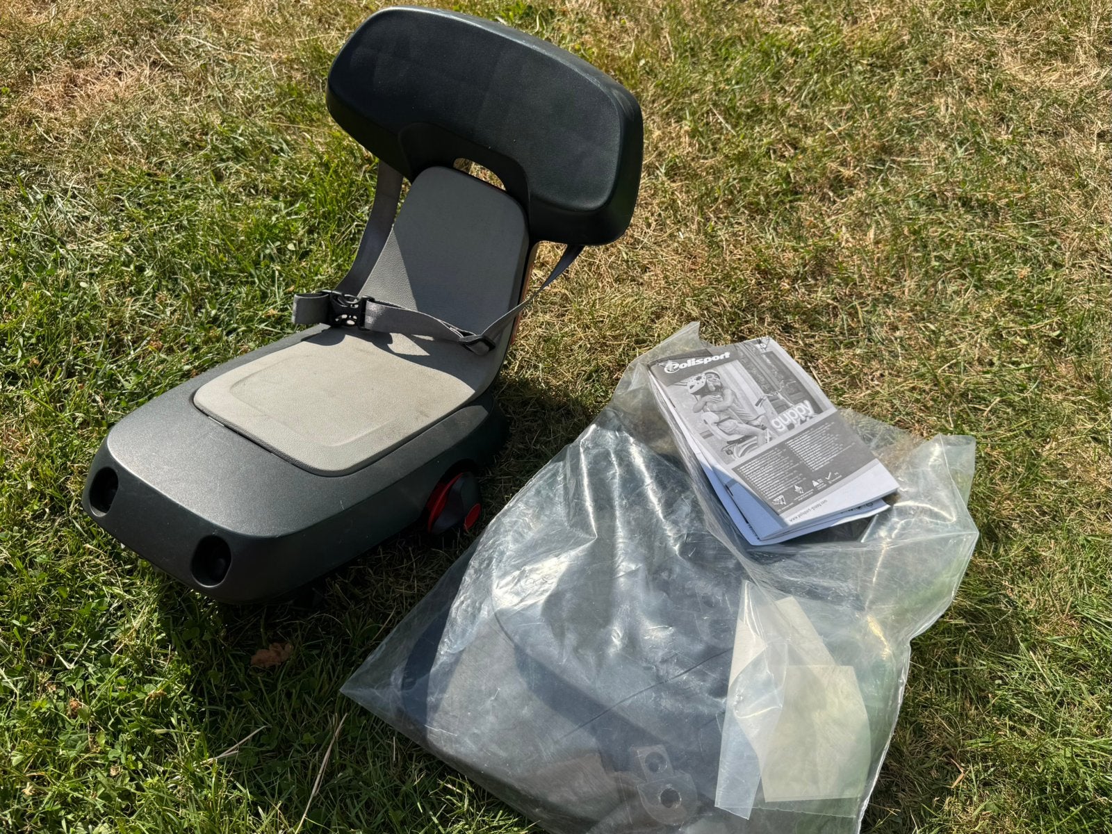 Fietsstoel (tot 35 kg), Fietsen en Brommers, Fietsaccessoires | Fietsstoeltjes, Ophalen, Achterzitje, 15 t/m 36 kg, Gebruikt