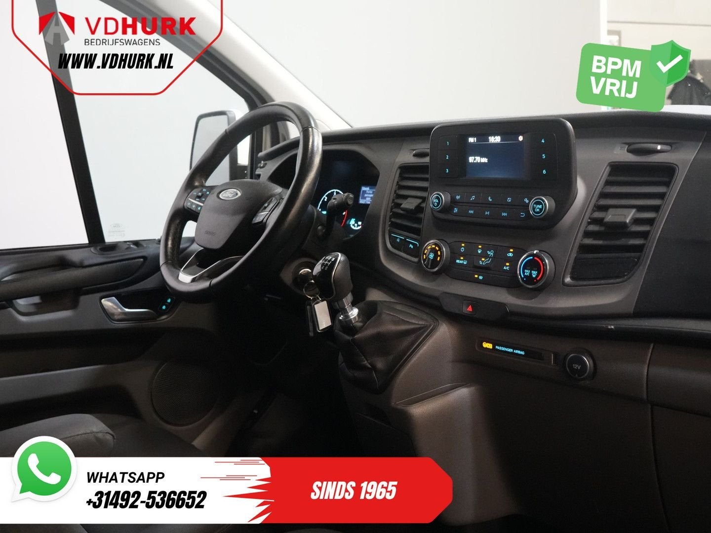 Ford Transit Custom Tourneo 2.0 TDCI €26.265,- incl. BTW/BPM, Parkeersensor, Wit, Bedrijf, Ford