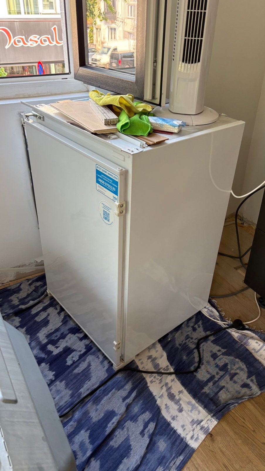 Beko koelkast, Elektronische apparatuur, Koelkasten en IJskasten, Ophalen, Zo goed als nieuw, Met vriesvak