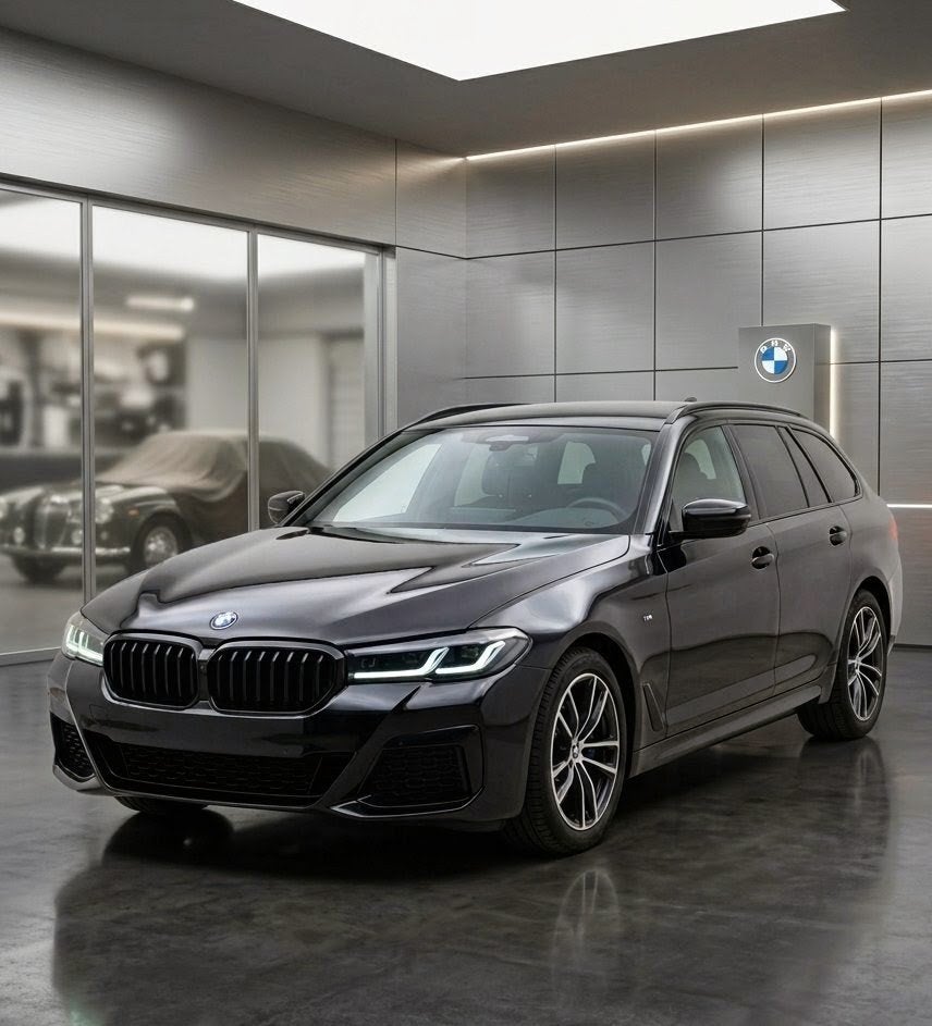 BMW 530e Xdrive M-line lichte vracht, Autos, Cuir, Euro 6, Entretenue par le concessionnaire, Noir