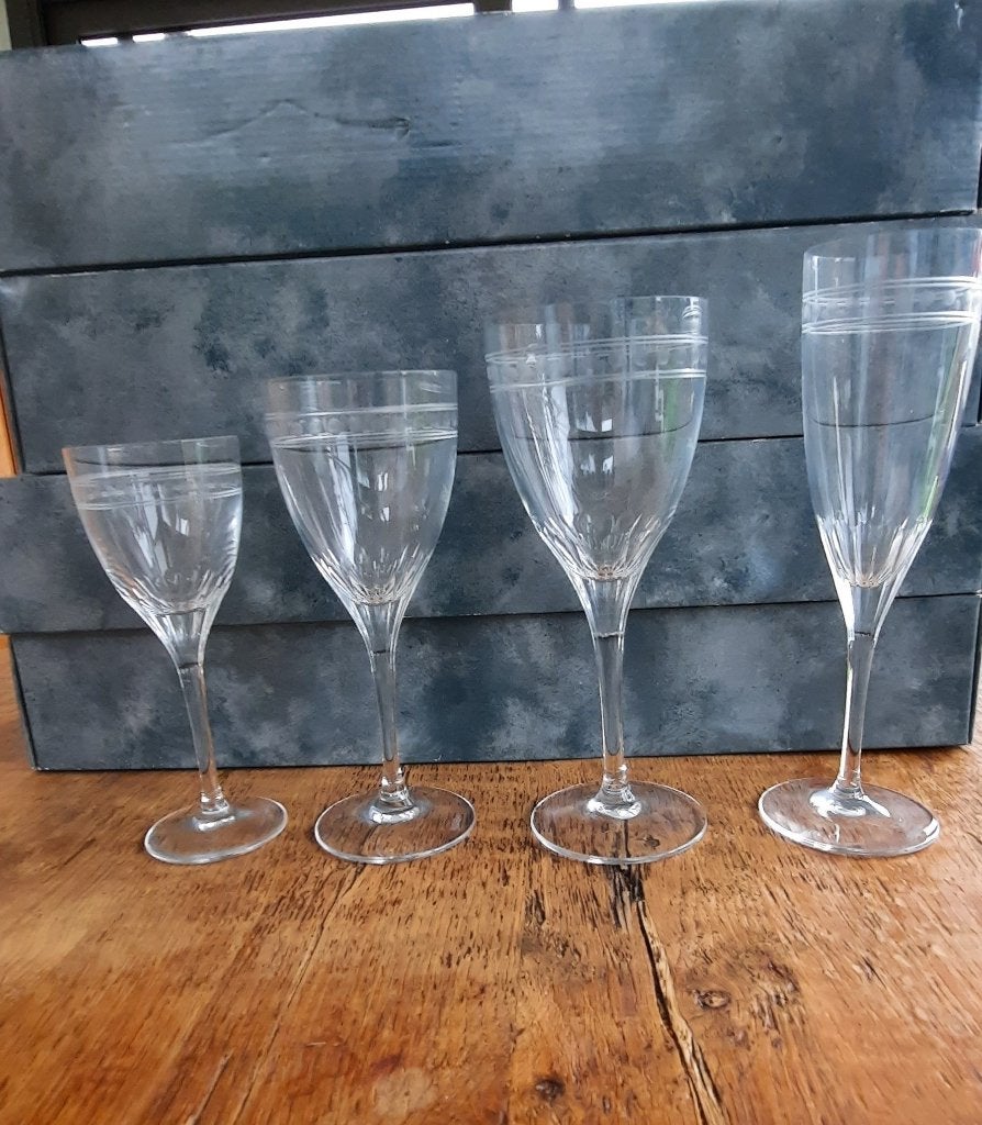 Verres en cristal, Antiquités & Art, Enlèvement ou Envoi