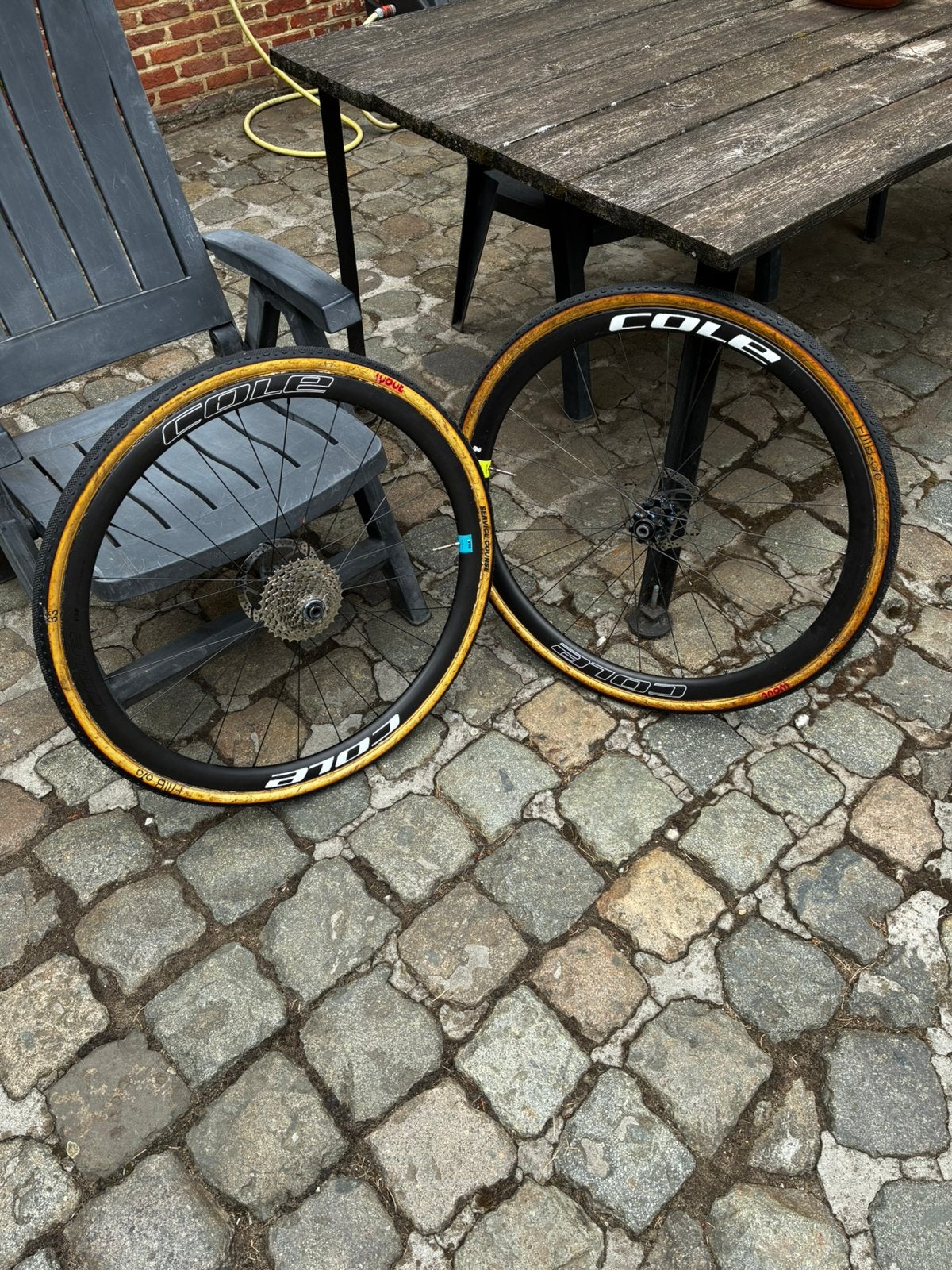 Cole racewielen, Fietsen en Brommers, Fietsonderdelen, Ophalen, Gebruikt, Racefiets, Carbon