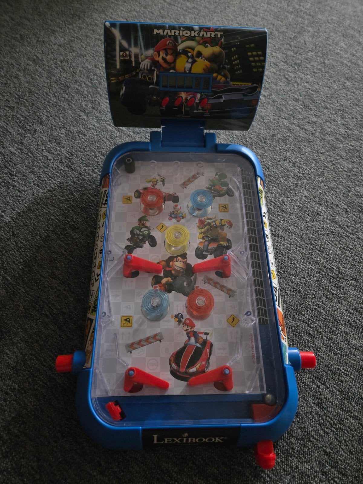Flipperkast mariokart, Ophalen