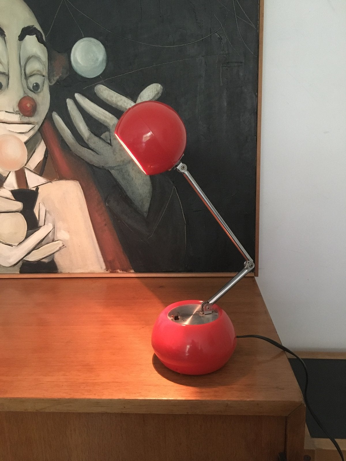 Lampe design mid century, Maison & Meubles, Enlèvement ou Envoi, Utilisé, Avec abat-jour, Design