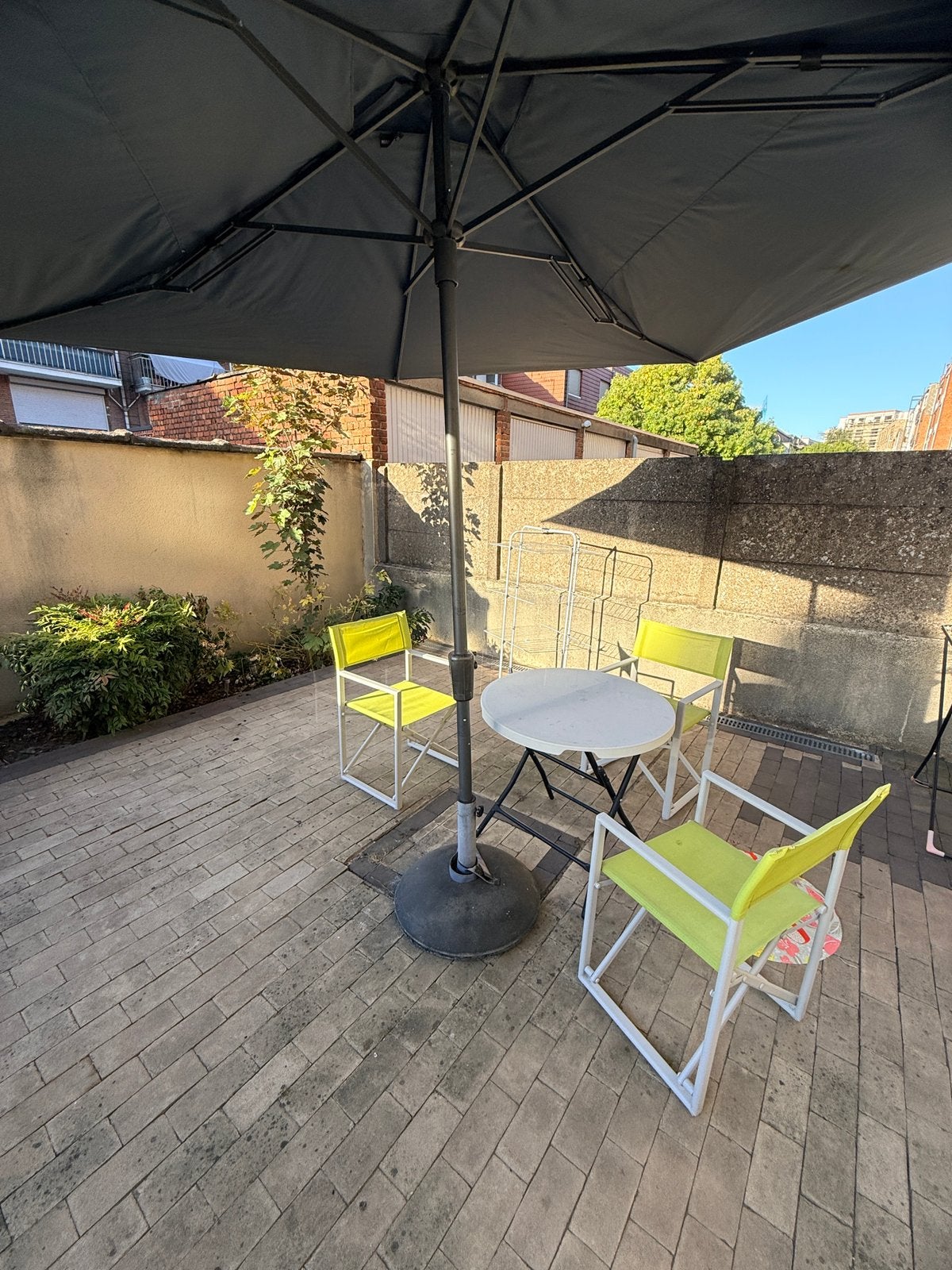 parapluie de luxe 300x300, Jardin & Terrasse, 3 à 4 mètres, Comme neuf, Autres types, Enlèvement