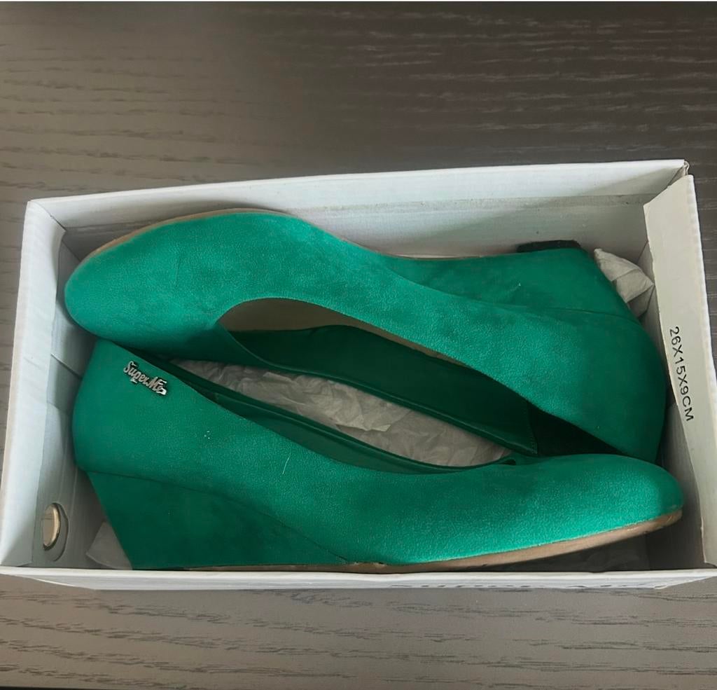 Titel: Zo goed als nieuwe Gabor dames schoenen (Maat 38), Comme neuf, Chaussures de danse, Vert, Enlèvement