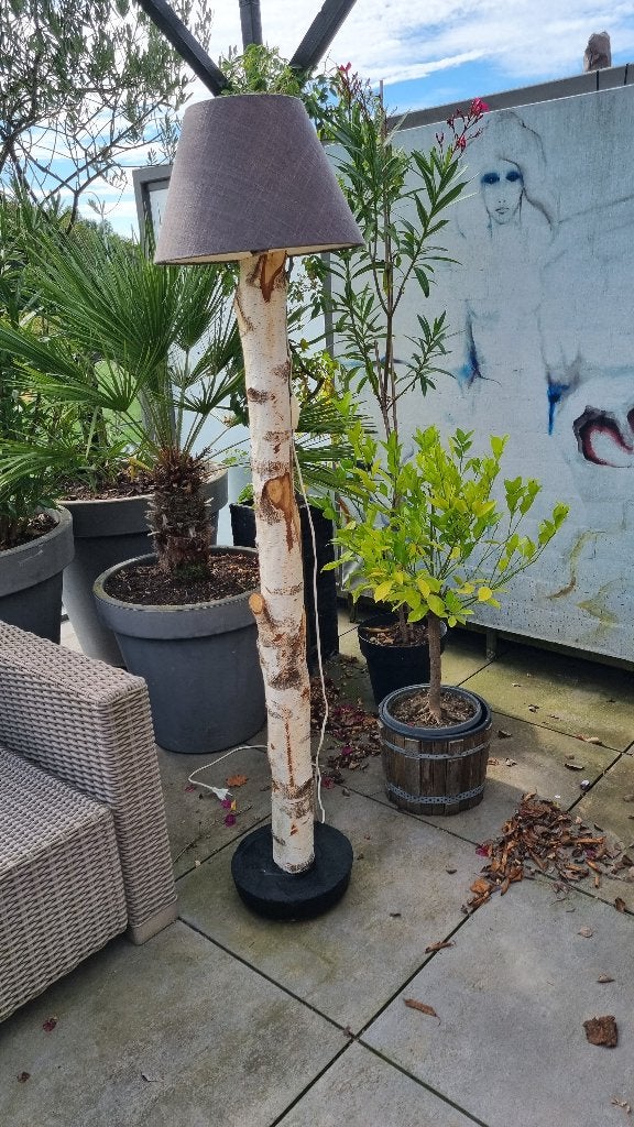 boomstam schemerlamp, Ophalen, Nieuw, Overige fittingen, Handgemaakt