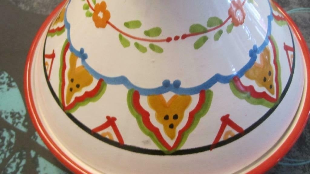 TAJINE 28 CM EN CERAMIQUE DE TUNISIE, Enlèvement, Neuf, Pierre/céramique, Tajine