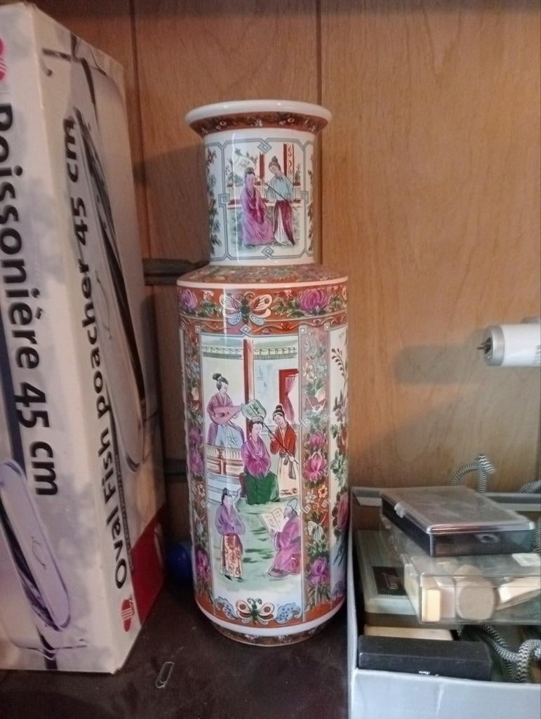 Chinese hoge vaas, Ophalen of Verzenden