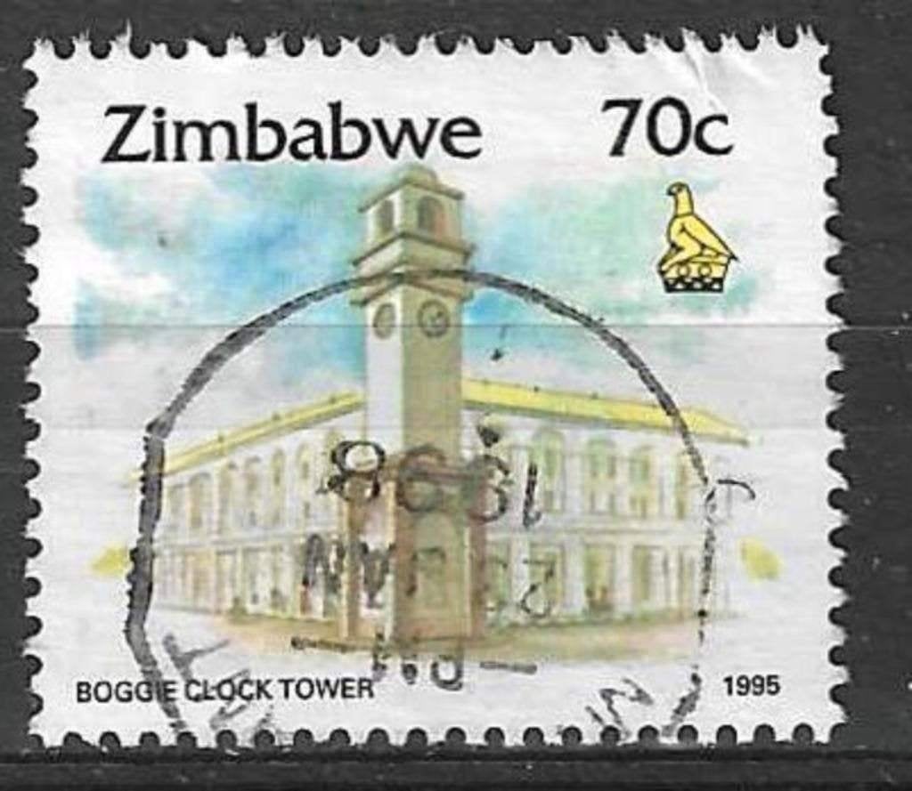 Zimbabwe 1995 - Yvert 322 - Klokkentoren in Boggie (ST), Verzenden, Zimbabwe, Gestempeld
