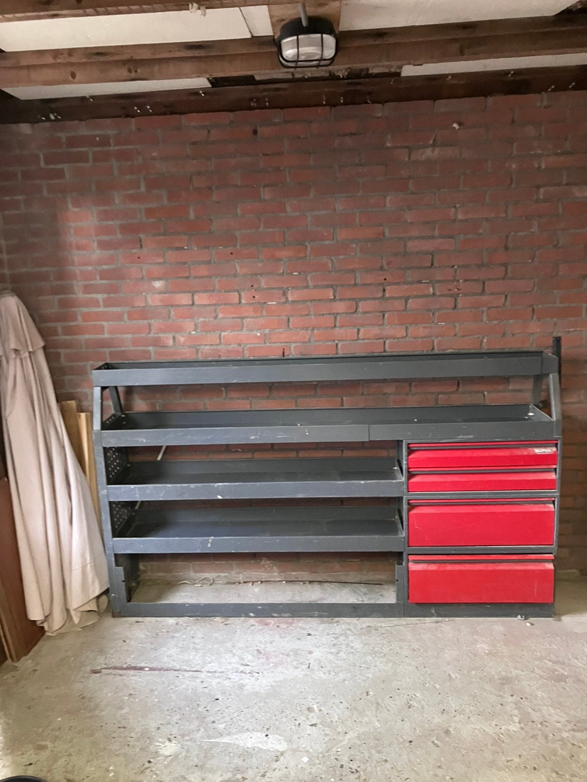 Stevige Moplan bedrijfswageninrichting / stellingkast, Ophalen, Zo goed als nieuw